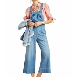 Anthropologie wide leg overalls by Pilcro and the Letter Press. Size 28